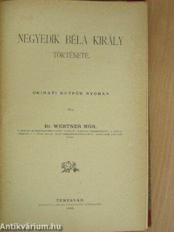 Negyedik Béla király története