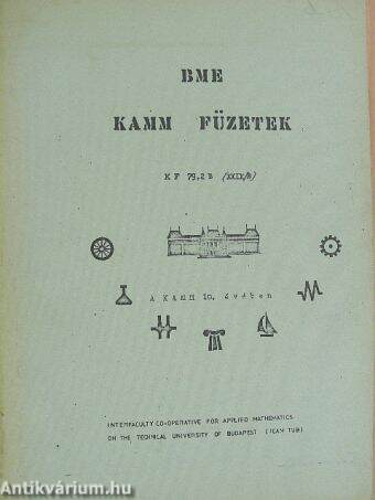 BME KAMM füzetek KF 79,2 B (XXIX/B)