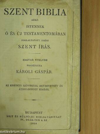 Szent Biblia