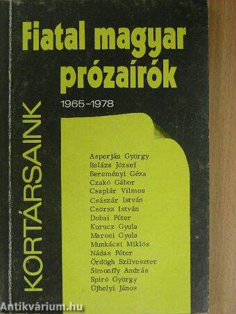 Fiatal magyar prózaírók