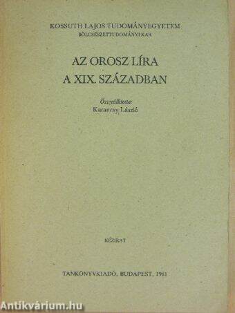 Az orosz líra a XIX. században