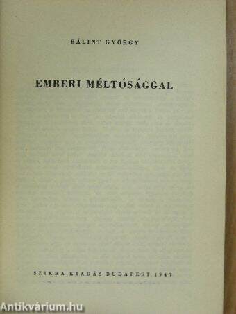 Emberi méltósággal