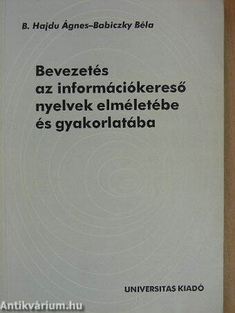 Bevezetés az információkereső nyelvek elméletébe és gyakorlatába