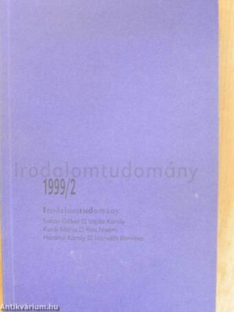 Irodalomtudomány 1999/2.