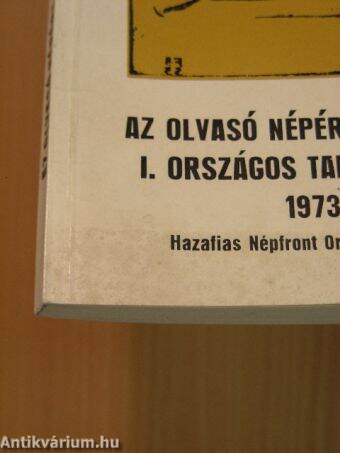 Az Olvasó Népért Mozgalom I. országos tanácskozása 1973.