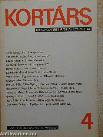 Kortárs 1978. április