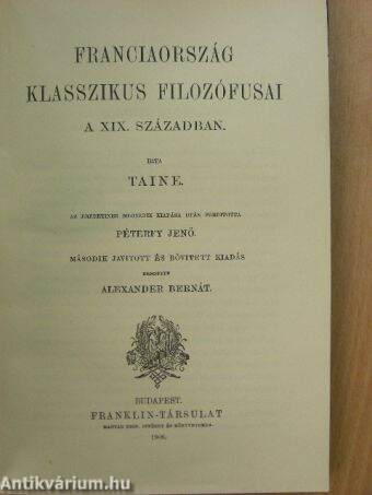 Franciaország klasszikus filozófusai a XIX. században