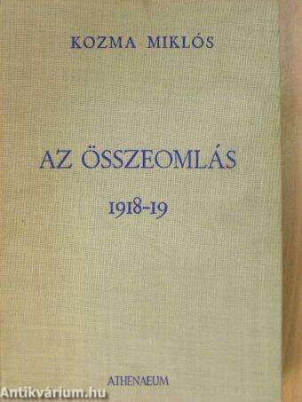 Az összeomlás 1918-19