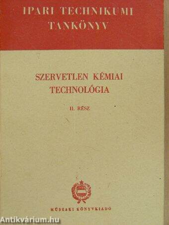 Szervetlen kémiai technológia II.