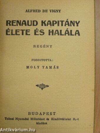 Renaud kapitány élete és halála