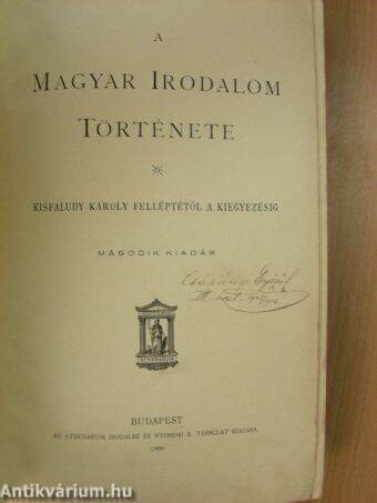 A magyar irodalom története II.