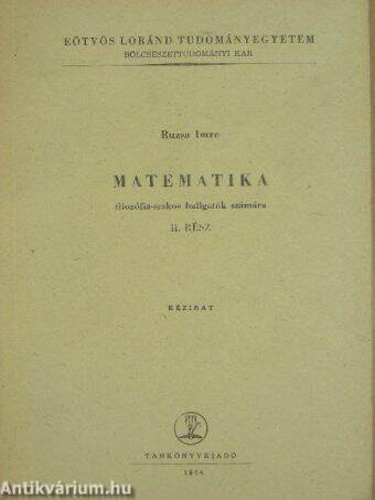 Matematika II.