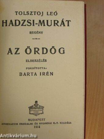 Hadzsi-Murát/Az ördög