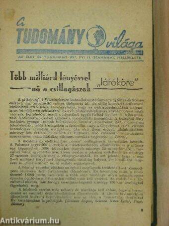 A Tudomány Világa 1957.