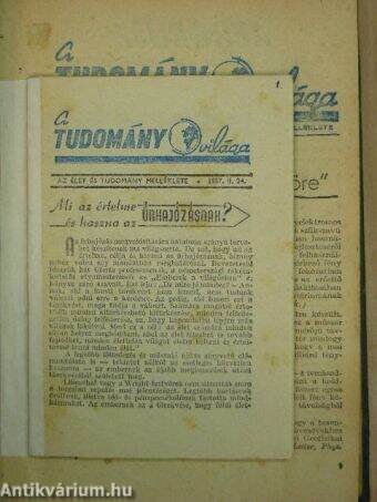 A Tudomány Világa 1957.