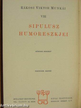 Sipulusz humoreszkjei II.