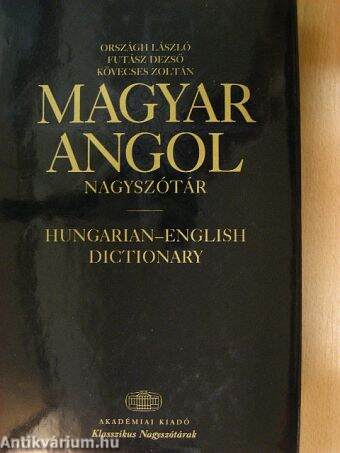 Magyar-angol nagyszótár