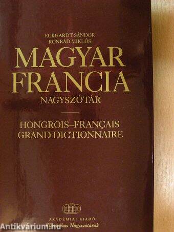 Magyar-francia nagyszótár