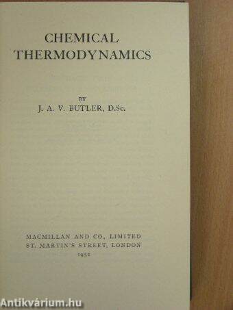 Chemical Thermodynamics