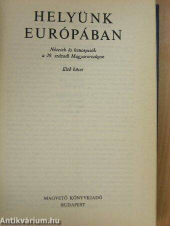 Helyünk Európában I. (töredék)