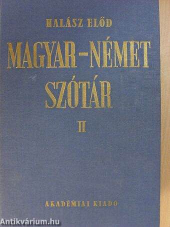Magyar-német szótár II. (töredék)
