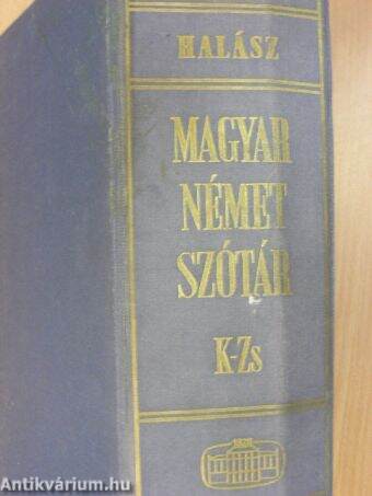 Magyar-német szótár II. (töredék)