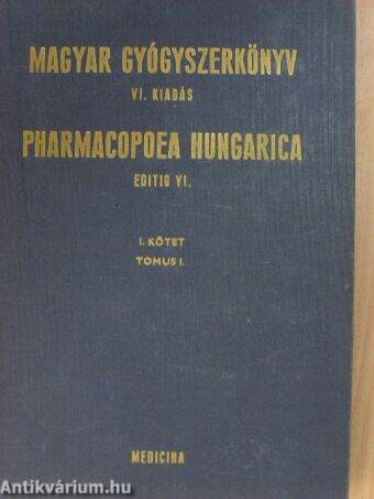 Magyar gyógyszerkönyv I. (töredék)