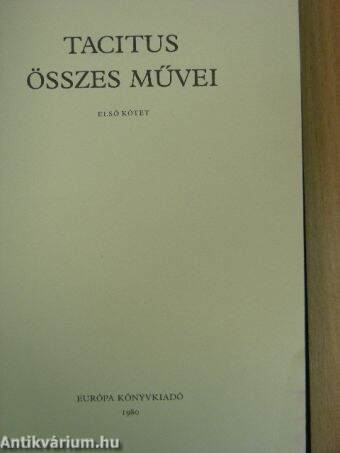 Tacitus összes művei I. (töredék)