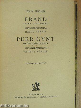 Brand/Peer Gynt