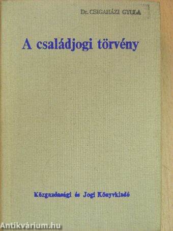 A családjogi törvény