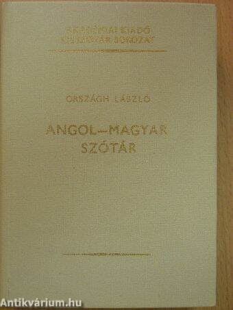 Angol-magyar szótár