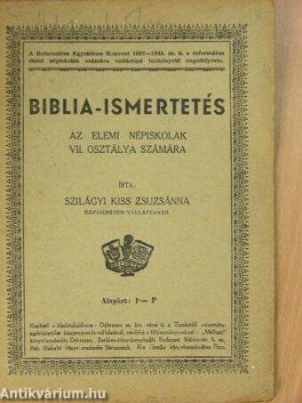 Biblia-ismertetés