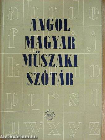 Angol-magyar műszaki szótár