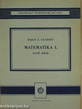 Matematika I/1.