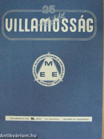 Villamosság 1977. szeptember