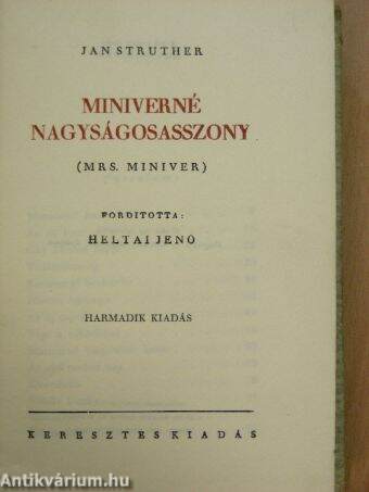 Miniverné nagyságosasszony