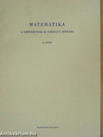 Matematika II.