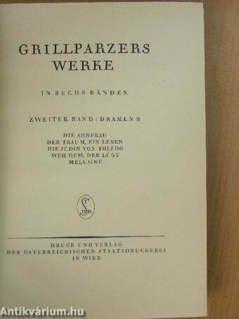 Grillparzers Werke II.