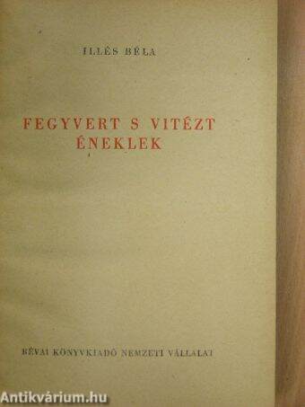 Fegyvert s vitézt éneklek