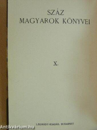 Száz magyarok könyvei X.