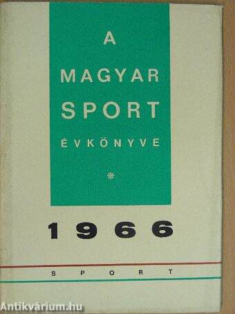A Magyar Sport Évkönyve 1966
