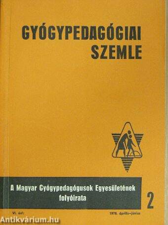 Gyógypedagógiai szemle 1978. április-június