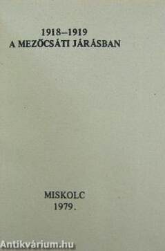 1918-1919 a mezőcsáti járásban (minikönyv)