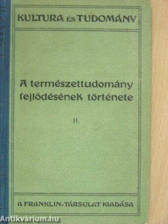 A természettudomány fejlődésének története II. (töredék)