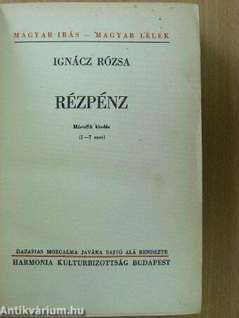 Rézpénz I-II.