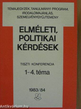 Elméleti, politikai kérdések 1983/84.