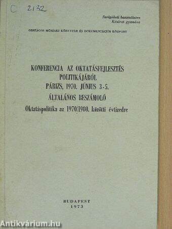 Konferencia az oktatásfejlesztés politikájáról