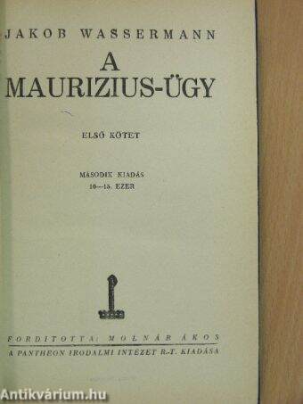 A Maurizius-ügy I-II.