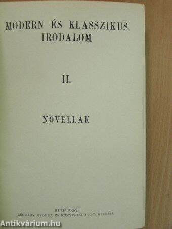 Modern és klasszikus irodalom II.