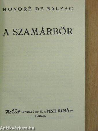 A szamárbőr